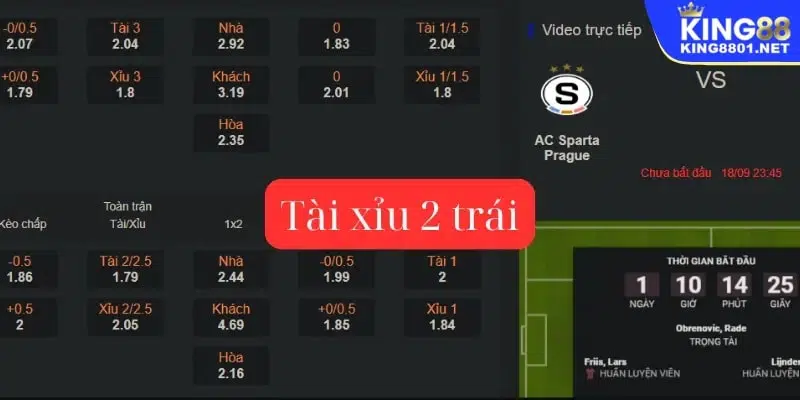 Kèo tài xỉu 2 trài là sao? Kèo tài xỉu 2 trài là sao?